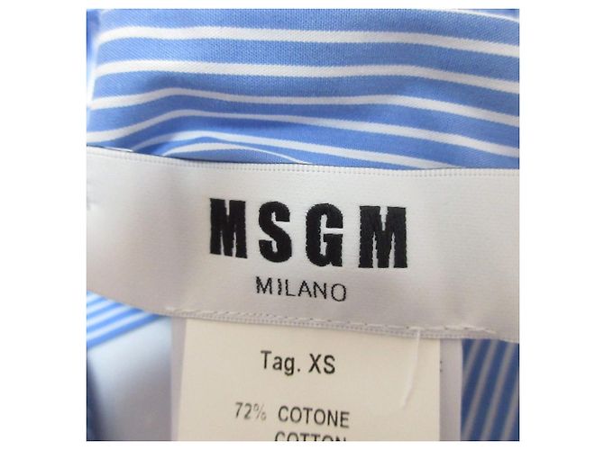Autre Marque MSGM Streifen-Bustier Blau - Ansicht 8