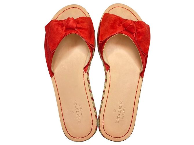 Sandali Espadrillas con Nastro Kate Spade Rosso - vista 5