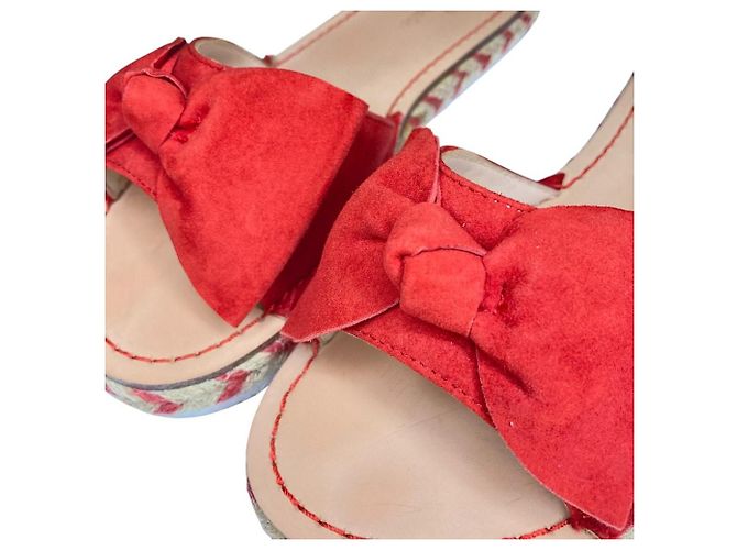 Sandali Espadrillas con Nastro Kate Spade Rosso - vista 6