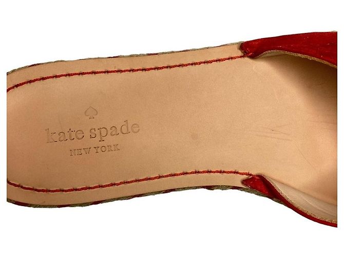 Sandali Espadrillas con Nastro Kate Spade Rosso - vista 7