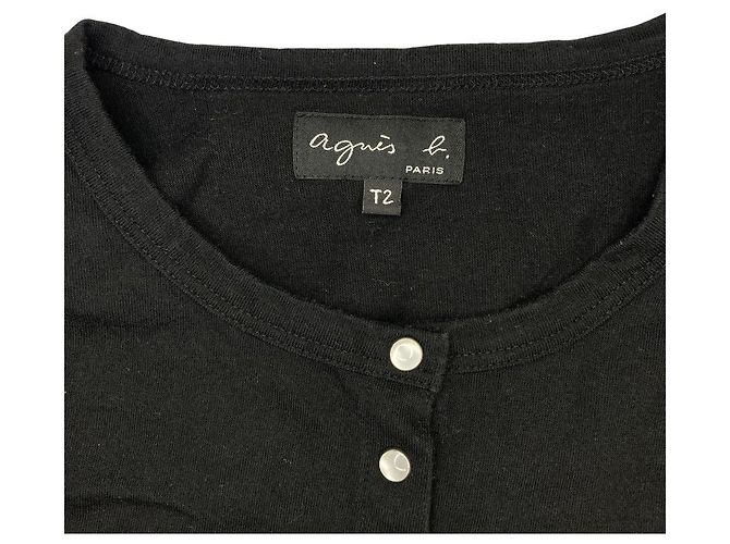 Autre Marque agnes b. Cardigan Pression Cardigan Negro - vista 3