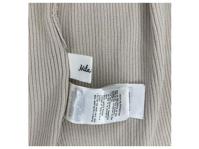 Autre Marque Mila Owen Long Cardigan Beige - vista 3