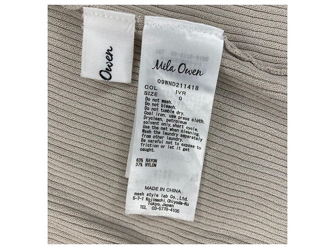 Autre Marque Mila Owen Long Cardigan Beige - vista 8