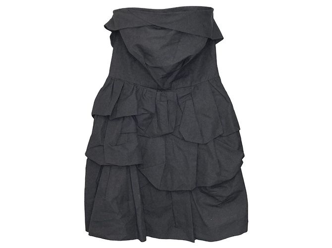 Autre Marque Vestido a capas Leur Logette Negro - vista 2