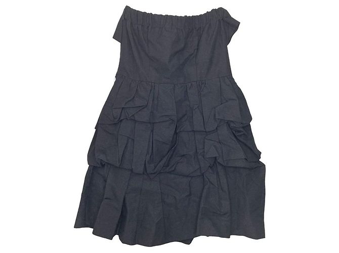 Autre Marque Vestido a capas Leur Logette Negro - vista 3
