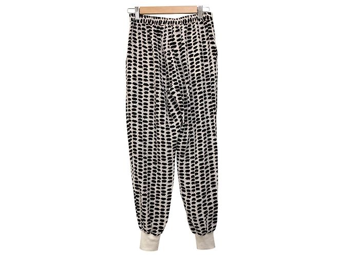 Stella Mc Cartney Stella McCartney Seiden-Ripphose Weiß - Ansicht 2