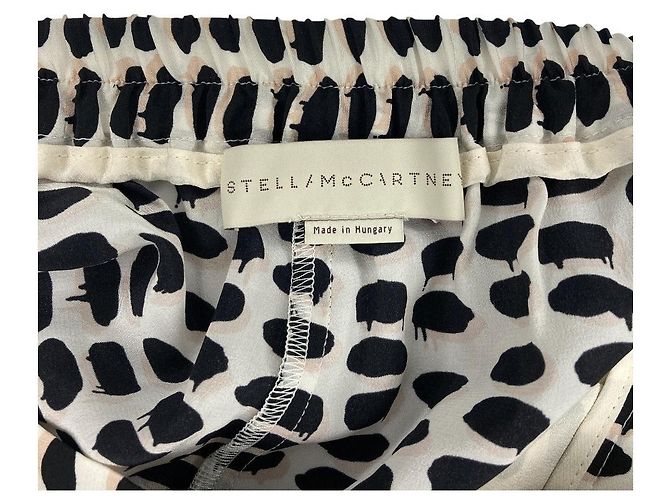Stella Mc Cartney Stella McCartney Seiden-Ripphose Weiß - Ansicht 3