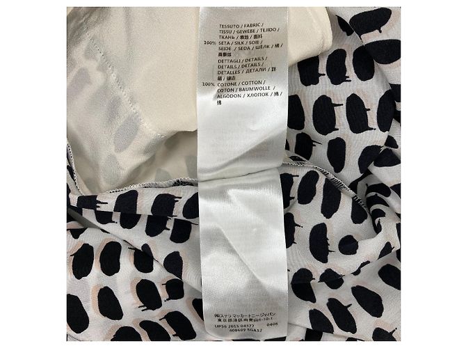 Stella Mc Cartney Stella McCartney Seiden-Ripphose Weiß - Ansicht 6