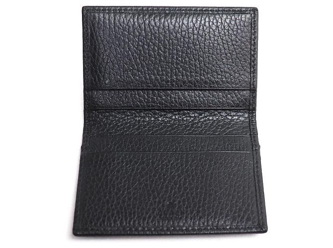 Tarjetero de piel Gucci GG Marmont Negro - vista 3