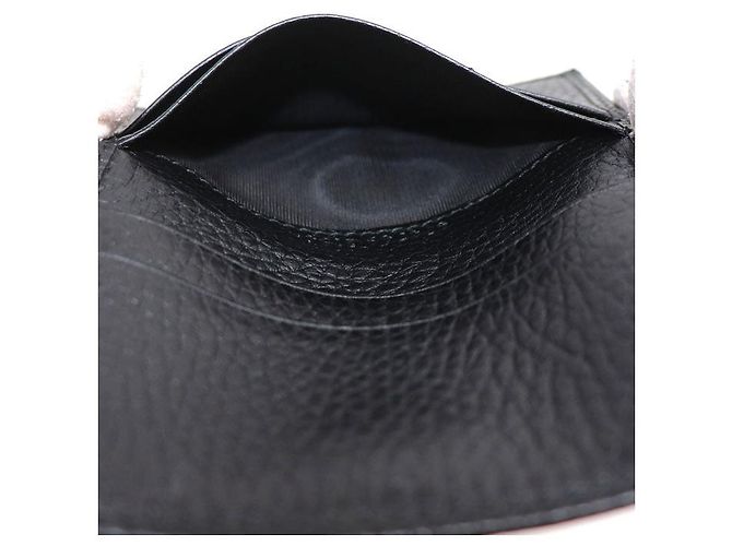 Tarjetero de piel Gucci GG Marmont Negro - vista 4