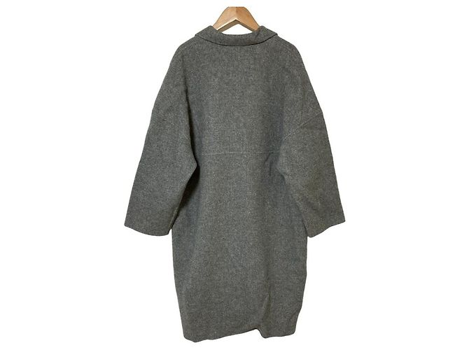 Autre Marque Abrigo de lana oversize Mila Owen Castaño - vista 2