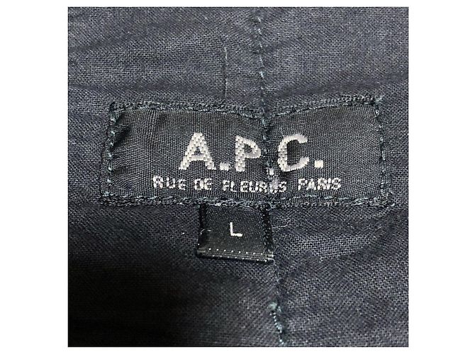 Apc Giacca imbottita senza colletto A.P.C. Marrone Grigio antracite - vista 5