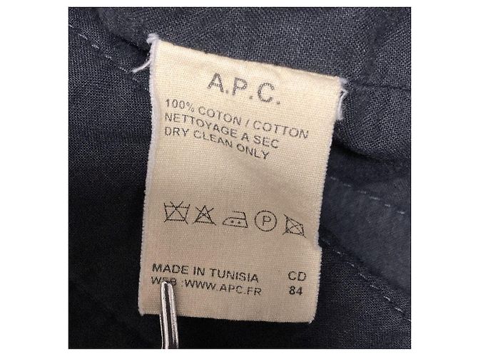 Apc Giacca imbottita senza colletto A.P.C. Marrone Grigio antracite - vista 6