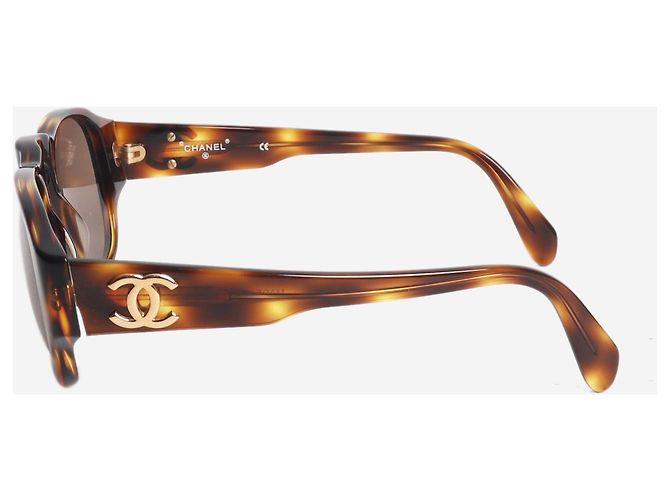 Chanel Sonnenbrille braun Schildpatt - Ansicht 2