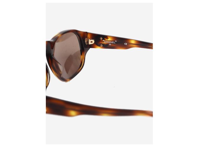 Chanel Sonnenbrille braun Schildpatt - Ansicht 4