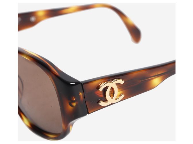Chanel Sonnenbrille braun Schildpatt - Ansicht 5