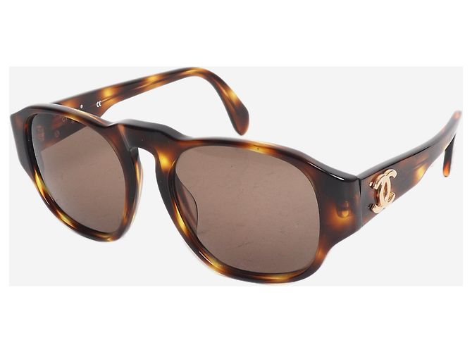 Chanel Sonnenbrille braun Schildpatt - Ansicht 7