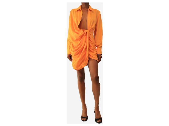 Jacquemus Oranges Mini-Wickelkleid - size UK 6 - Ansicht 3