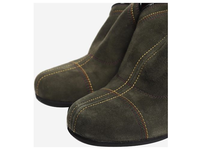 Alaïa Grüne Wildleder-Absatzschuhe - Größe EU 35.5 (UK 2.5) - Ansicht 4