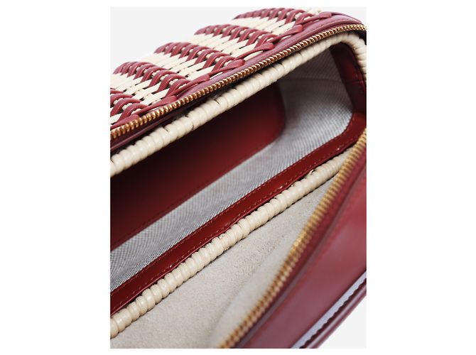 Loro Piana Borsa in vimini marrone con tasca extra - vista 10
