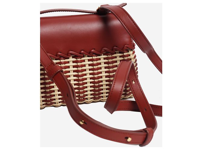 Loro Piana Borsa in vimini marrone con tasca extra - vista 6