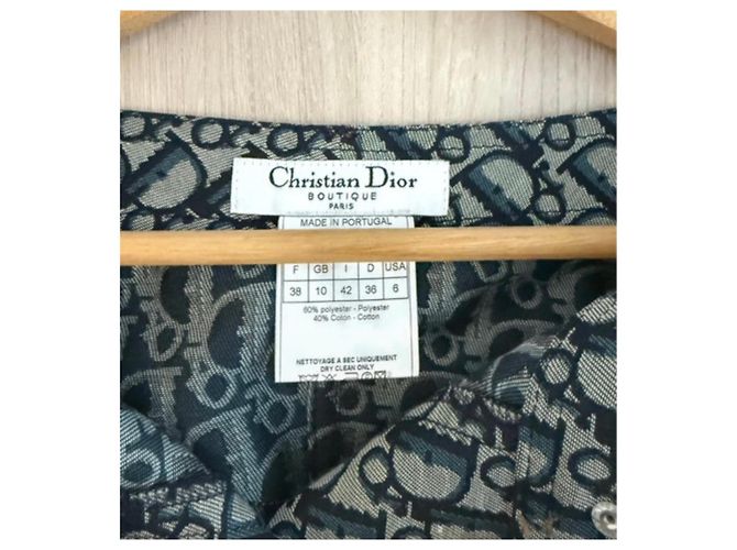 Minigonna monogram Christian Dior Blu Monogramma - vista 4