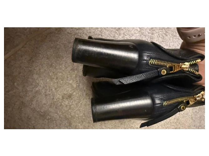 Stivaletti Louis Vuitton in pelle Monogram nera Nero - vista 5
