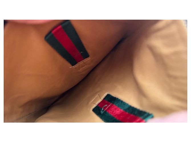 Stivali alti stringati in pelle marrone Gucci - vista 4