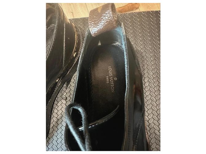 Scarpe Derby con plateau Monogram Louis Vuitton Marrone Nero - vista 9