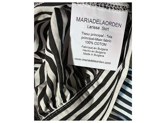 Autre Marque Saia Larissa Maria de la Orden Preto Branco - vista 3