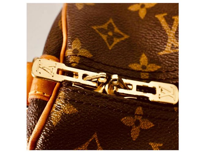 Louis Vuitton Borsa da viaggio Keepall 60 in tela Monogram Marrone Monogramma - vista 11
