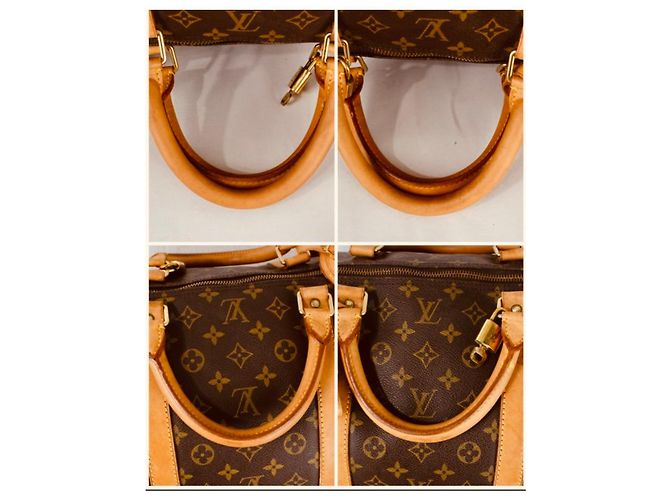 Louis Vuitton Borsa da viaggio Keepall 60 in tela Monogram Marrone Monogramma - vista 18