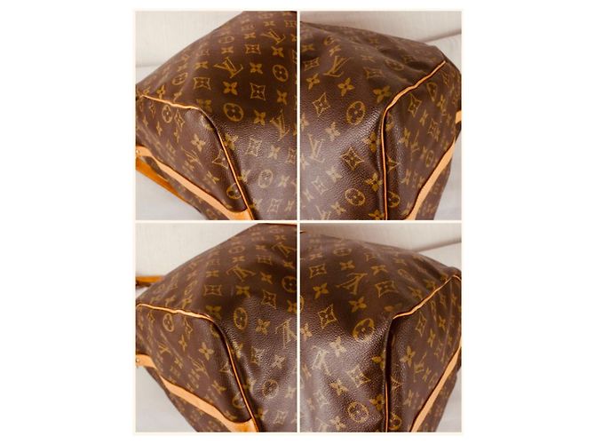 Louis Vuitton Borsa da viaggio Keepall 60 in tela Monogram Marrone Monogramma - vista 19