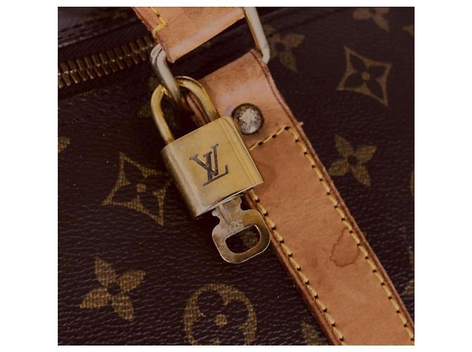Louis Vuitton Borsa da viaggio Keepall 60 in tela Monogram Marrone Monogramma - vista 7