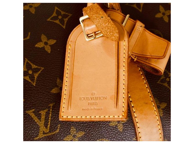 Louis Vuitton Borsa da viaggio Keepall 60 in tela Monogram Marrone Monogramma - vista 8