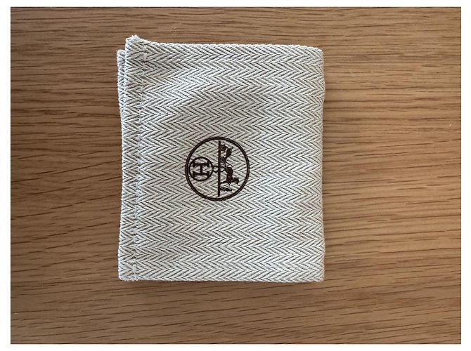 Hermès Be Happy leather bracelet size 5 Brown White Golden - view 7