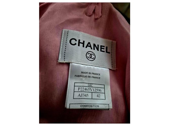Vestido Chanel de seda rosa - vista 12