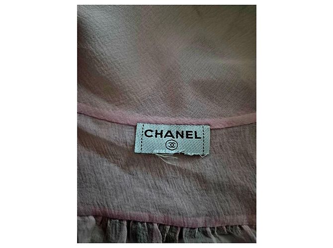 Vestido Chanel de seda rosa - vista 14