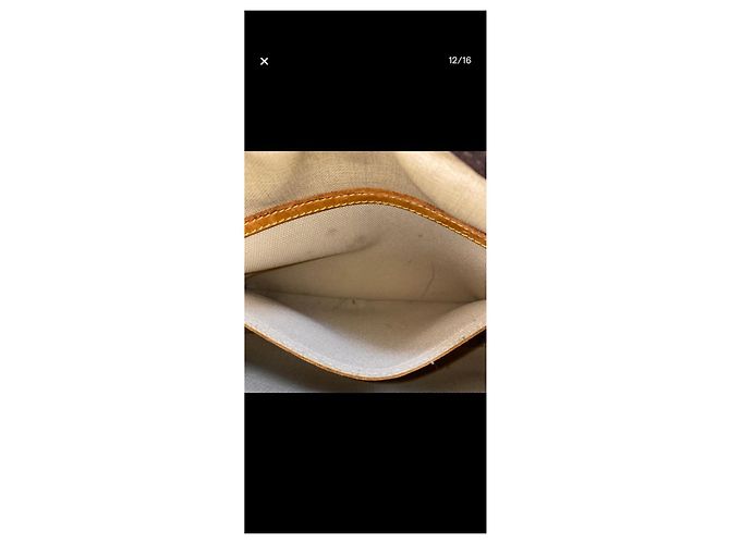 Borsa a tracolla stile Messenger Louis Vuitton Monogram Reporter PM Marrone Monogramma - vista 10