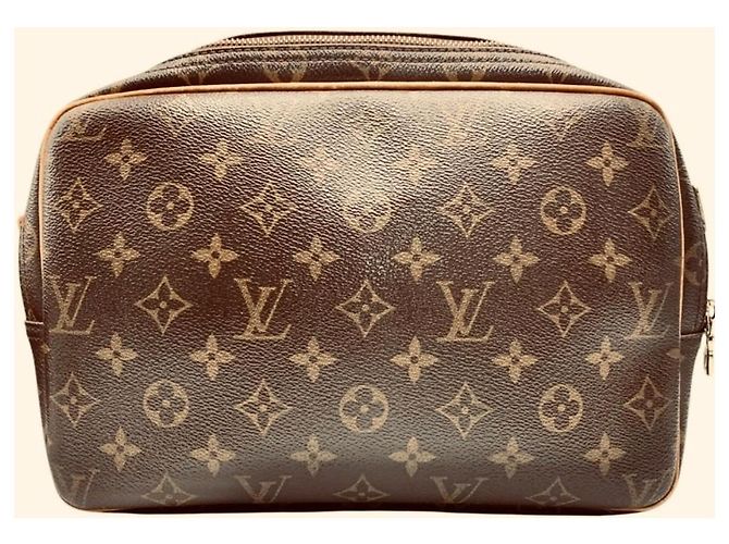 Borsa a tracolla stile Messenger Louis Vuitton Monogram Reporter PM Marrone Monogramma - vista 3