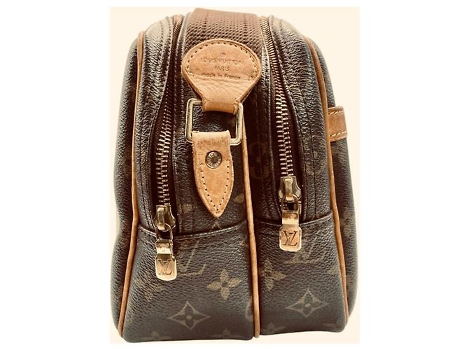 Borsa a tracolla stile Messenger Louis Vuitton Monogram Reporter PM Marrone Monogramma - vista 4