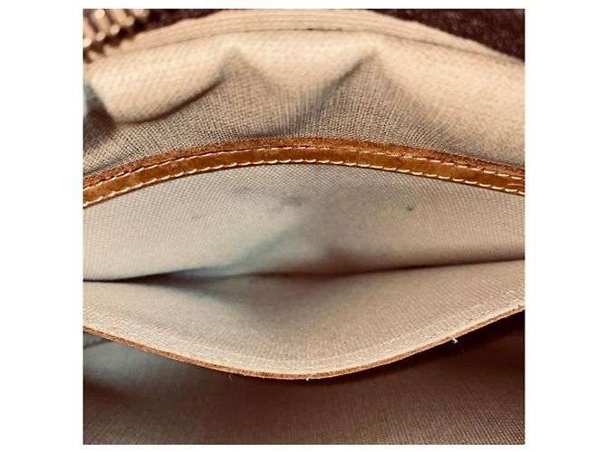 Borsa a tracolla stile Messenger Louis Vuitton Monogram Reporter PM Marrone Monogramma - vista 9