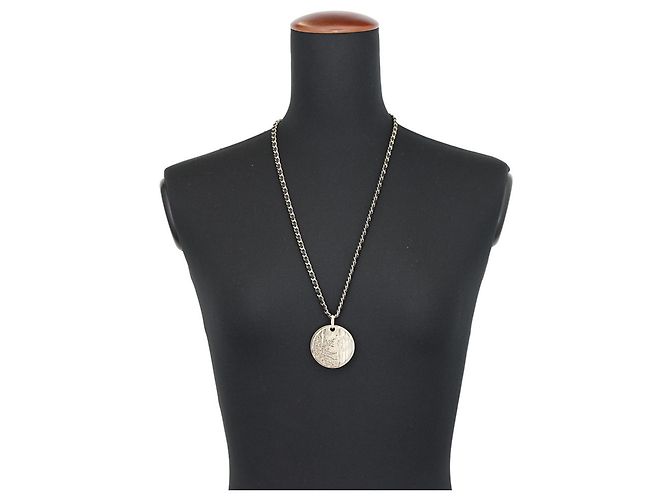 Collar Chanel de strass Dorado - vista 4