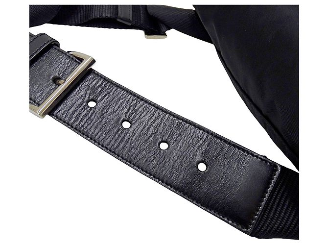 Borsa a tracolla Prada in nylon Nero - vista 11