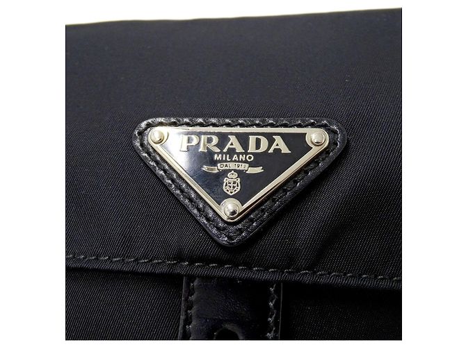 Borsa a tracolla Prada in nylon Nero - vista 12