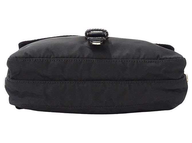 Borsa a tracolla Prada in nylon Nero - vista 3