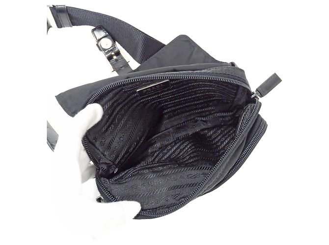 Borsa a tracolla Prada in nylon Nero - vista 5