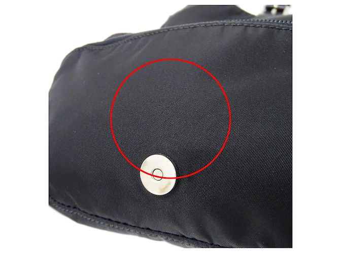 Borsa a tracolla Prada in nylon Nero - vista 8