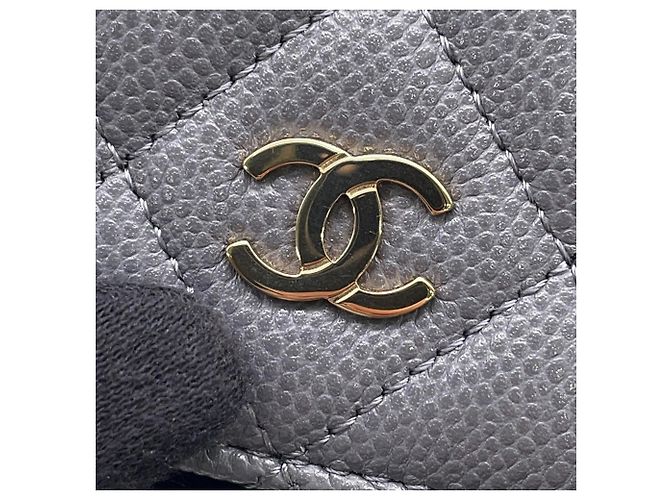 Portafoglio a catena Chanel Classic Matelassé Marrone - vista 8