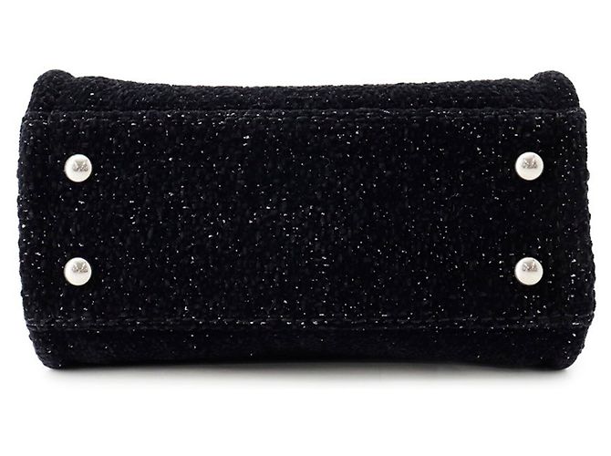 Borsa Tote Chanel Deauville Nero - vista 3